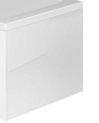 Plum&clay Haven Space Saving Bath White End Bath Panel (H)515mm - image 1