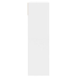 Walplus Shoe Cabinet With 2 Flip-Drawers White 80X34X116 Cm - thumbnail 7