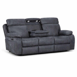 Furnishings For Less UK Tokyo Leatheraire Grey  3 + 2  Electric Recliner Sofas - thumbnail 6