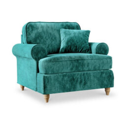 Alfie Plum Armchair For Living Room - Fully Assembled By Roseland Furniture - thumbnail 7