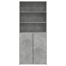 Berkfield Highboard Concrete Grey 80X42.5X185 Cm Engineered Wood - thumbnail 4