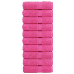 Berkfield Premium Guest Towels Solund 10 Pcs Pink 30X50 Cm 600 Gsm
