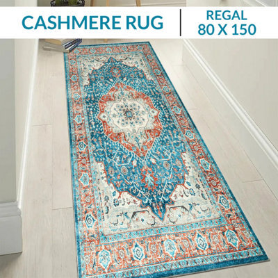 Ameha Modern Living Room Kitchen Area Cashmere Mat Hallway Lobby Luxury Door Carpet Floor Regal Mat, 80X150Cm - image 1