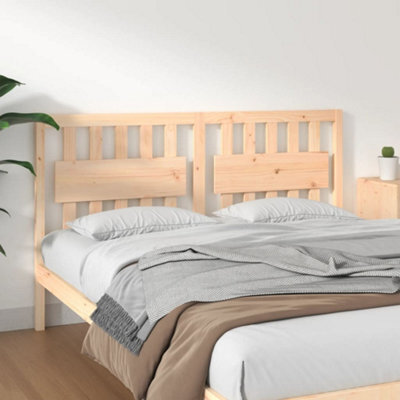 Berkfield Bed Headboard 155.5X4X100 Cm Solid Wood Pine - image 1