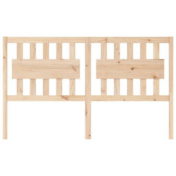 Berkfield Bed Headboard 155.5X4X100 Cm Solid Wood Pine - thumbnail 3