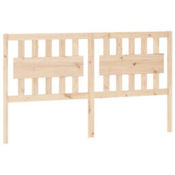 Berkfield Bed Headboard 155.5X4X100 Cm Solid Wood Pine - thumbnail 2
