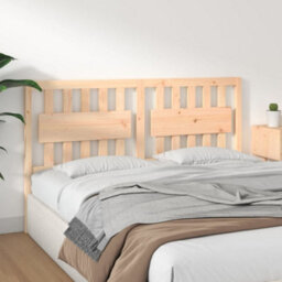 Berkfield Bed Headboard 155.5X4X100 Cm Solid Wood Pine - thumbnail 4