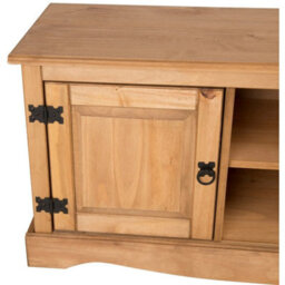 1 Door Solid Pine Tv Unit Rustic Media Stand - thumbnail 5
