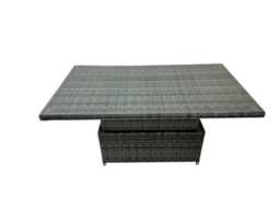 Fimous 8 Seat Rattan Garden Furniture Corner Sofa Set Outdoor Adjustable Lifting Dining Or Coffee Table Set With 2 Big Footstools - thumbnail 6