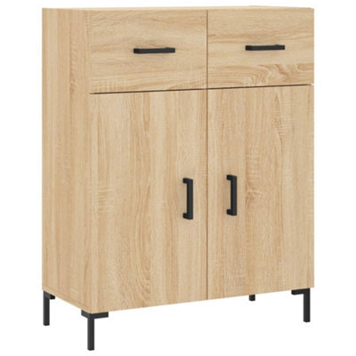 Berkfield Modern Sideboard Sonoma Oak 69.5X34X90 Cm Engineered Wood - image 1