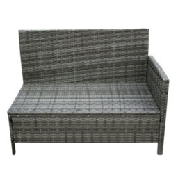 Thalia Polywood Top - Rattan Corner Sofa Set  & Moon  Outdoor Rug - thumbnail 7