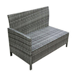 Thalia Polywood Top - Rattan Corner Sofa Set  & Moon  Outdoor Rug - thumbnail 5