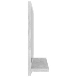 Berkfield Durable Bathroom Mirror Concrete Grey 40X10.5X37 Cm Engineered Wood - thumbnail 5