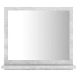 Berkfield Durable Bathroom Mirror Concrete Grey 40X10.5X37 Cm Engineered Wood - thumbnail 4