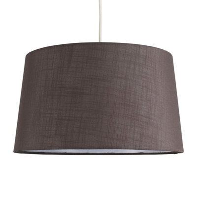 Valuelights Doretta Modern Tapered Grey Faux Linen Ceiling Table Lamp Light Shade (D)40Cm - image 1