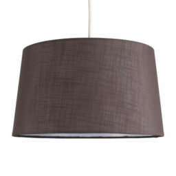 Valuelights Doretta Modern Tapered Grey Faux Linen Ceiling Table Lamp Light Shade (D)40Cm - thumbnail 1
