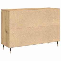 Berkfield Sideboard With Doors & Drawers Artisan Oak 101,5X35X70 Cm - thumbnail 8