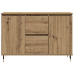 Berkfield Sideboard With Doors & Drawers Artisan Oak 101,5X35X70 Cm - thumbnail 6
