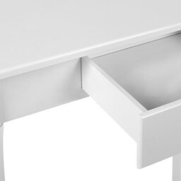 Wyld And Coco Provence Home Console Table 75 X 40 Cm, White Lacquer Mdf With Pine Legs - thumbnail 7