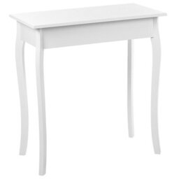 Wyld And Coco Provence Home Console Table 75 X 40 Cm, White Lacquer Mdf With Pine Legs - thumbnail 6