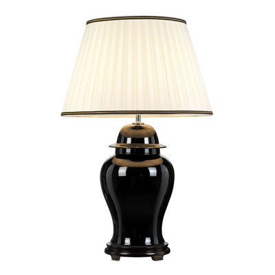 Elstead Lighting Designers Lightbox Chiling 1Lt Table Lamp Finish: Black Wired: 1 X 60W E27 220-240V 50Hz Shade Included - image 1