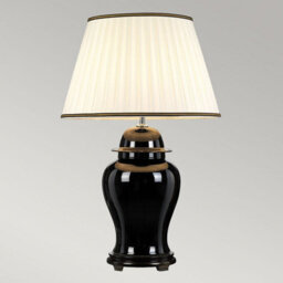 Elstead Lighting Designers Lightbox Chiling 1Lt Table Lamp Finish: Black Wired: 1 X 60W E27 220-240V 50Hz Shade Included - thumbnail 2