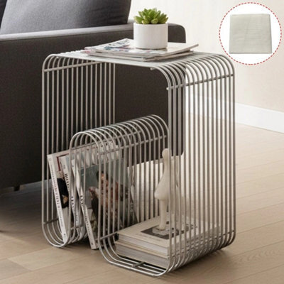 Metal Wire Side Table Magazine Holder - image 1