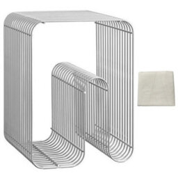 Metal Wire Side Table Magazine Holder - thumbnail 3