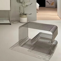 Metal Wire Side Table Magazine Holder - thumbnail 5