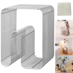 Metal Wire Side Table Magazine Holder - thumbnail 4