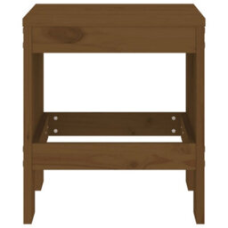 Berkfield Garden Stools 2 Pcs Honey Brown 40X36X45 Cm Solid Wood Pine - thumbnail 4