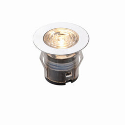Luminosa Lighting Luminosa Ikonpro Cct 3000K/4000K 25mm Ip67 0.75W Outdoor Recessed Ground Light Polished Stainless Steel - thumbnail 4
