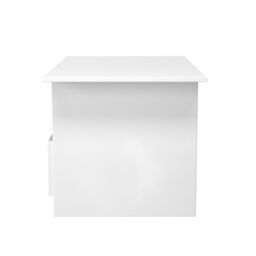Messina Gloss White 1 Drawer Non-Extendable Coffee Table (H)495mm (W)930mm (D)530mm - thumbnail 2