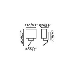 Luminosa Lighting Luminosa Vesper 1 Light Indoor Wall Light Reading Lamp White With Shade, E14 - thumbnail 3