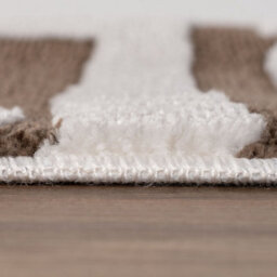 The Rugs Loft Taupe And Ivory Abstract Geometric Living Room Area Rug And Runners Soft Pile - thumbnail 7