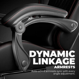 Gtplayer Gaming Chair With Speakers, Computer Chairs With Footrest Bluetooth Linkage, Ergonomic Height Adjustable Pc Chair, Red - thumbnail 6