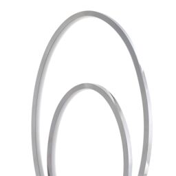 GoodHome Pegmati Oval Mirrored Silver Effect Integrated Led Table Lamp - thumbnail 5
