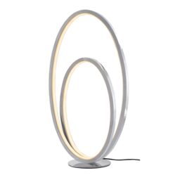 GoodHome Pegmati Oval Mirrored Silver Effect Integrated Led Table Lamp - thumbnail 2