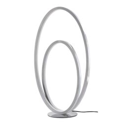 GoodHome Pegmati Oval Mirrored Silver Effect Integrated Led Table Lamp - thumbnail 3