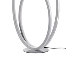 GoodHome Pegmati Oval Mirrored Silver Effect Integrated Led Table Lamp - thumbnail 6