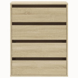 Berkfield Corner Chest Of Drawers Sonoma Oak 60X41X76 Cm Engineered Wood - thumbnail 4
