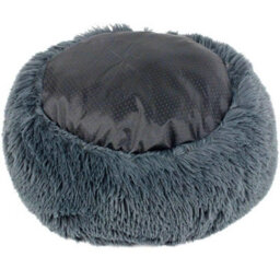 Actiaspet Dog Cat Bed Fluffy Donut Kitten Puppy Pet Cushion Calming Mattress Xs (Dark Grey) - thumbnail 5