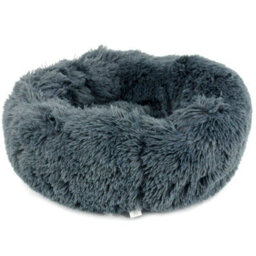 Actiaspet Dog Cat Bed Fluffy Donut Kitten Puppy Pet Cushion Calming Mattress Xs (Dark Grey) - thumbnail 4