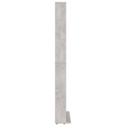 Berkfield Durable Cd Cabinet Concrete Grey 102X16X177.5 Cm Engineered Wood - thumbnail 5