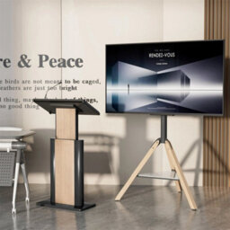 Adjustable Swivel Tripod Corner Tv Stand - thumbnail 2