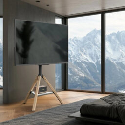 Adjustable Swivel Tripod Corner Tv Stand - thumbnail 6