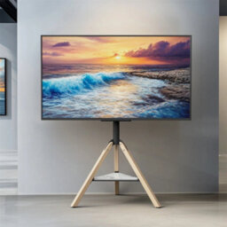 Adjustable Swivel Tripod Corner Tv Stand - thumbnail 4