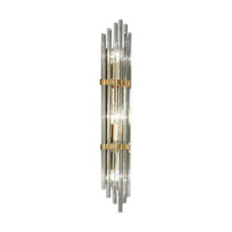 Luminosa Lighting Luminosa Ontario Lifestyle Wall Light Polished Gold, 3X E14 - thumbnail 1