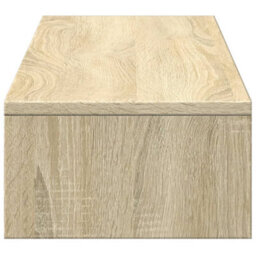 Walplus Monitor Stand With Drawers Sonoma Oak 100X27X15 Cm Engineered Wood - thumbnail 6