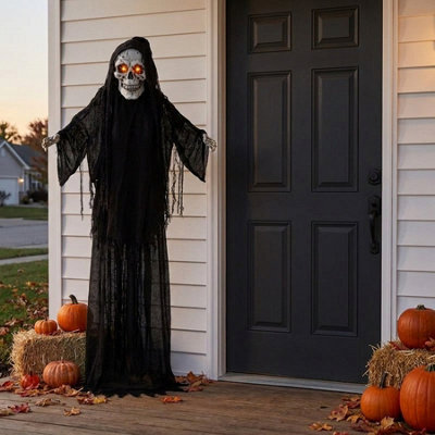 Garden Greatness 6Ft Reggie Reaper Animated Halloween Decor - image 1